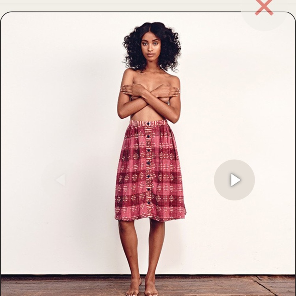 Ace & jig reversible damask carver skirt